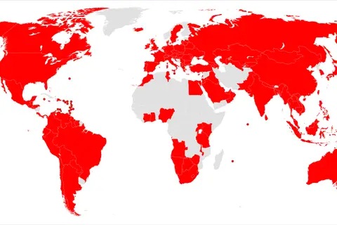 Map: Kentucky Fried Chicken World Map