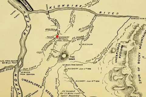 Map: Klondike Gold Rush Map