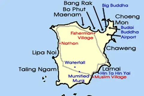 Map: Koh Samui Map
