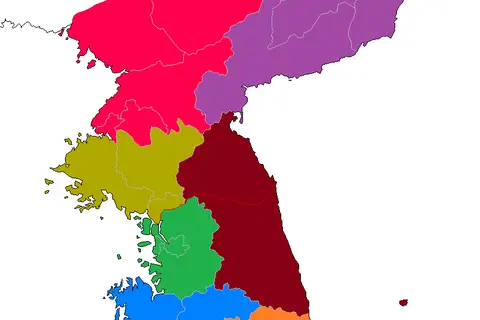 Map: Korea Peninsula Map Chinese