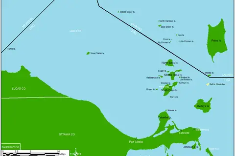 Map: Lake Erie Islands Map