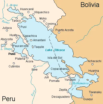 Map: Lake Titicaca Map