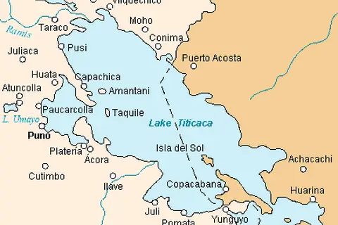 Map: Lake Titicaca Map