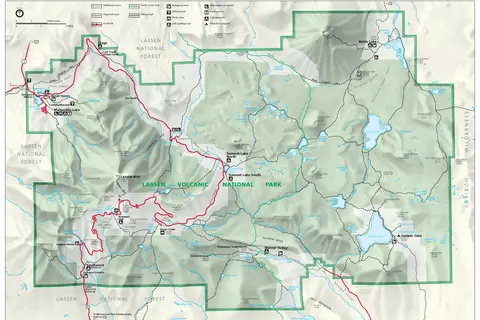 Map: Lassen Volcanic National Park Map 200607
