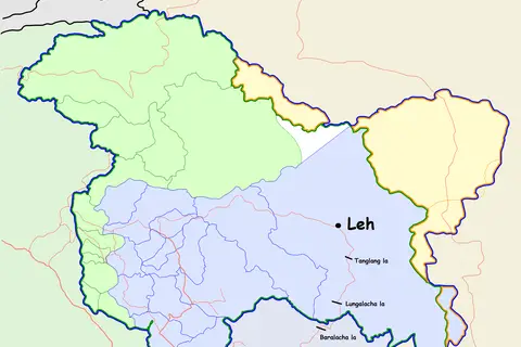 Map: Leh Manali Highway Map
