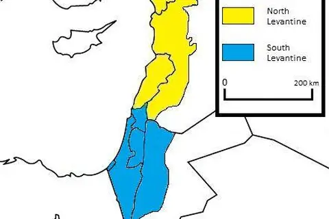 Map: Levantine Arabic Map 2021
