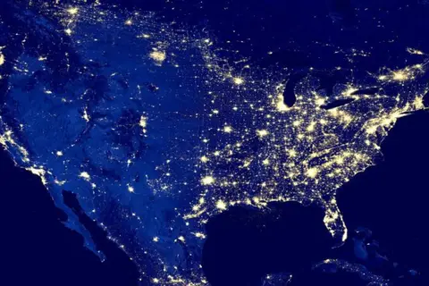 Map: Light Pollution Us Map