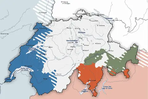 Map: Linguistic Map of Switzerland