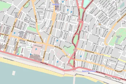 Map: Location Map Brighton Central