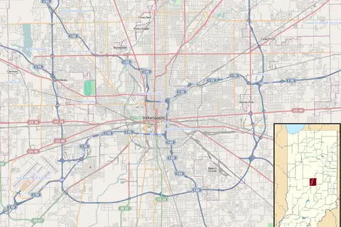 Map: Location Map Indianapolis
