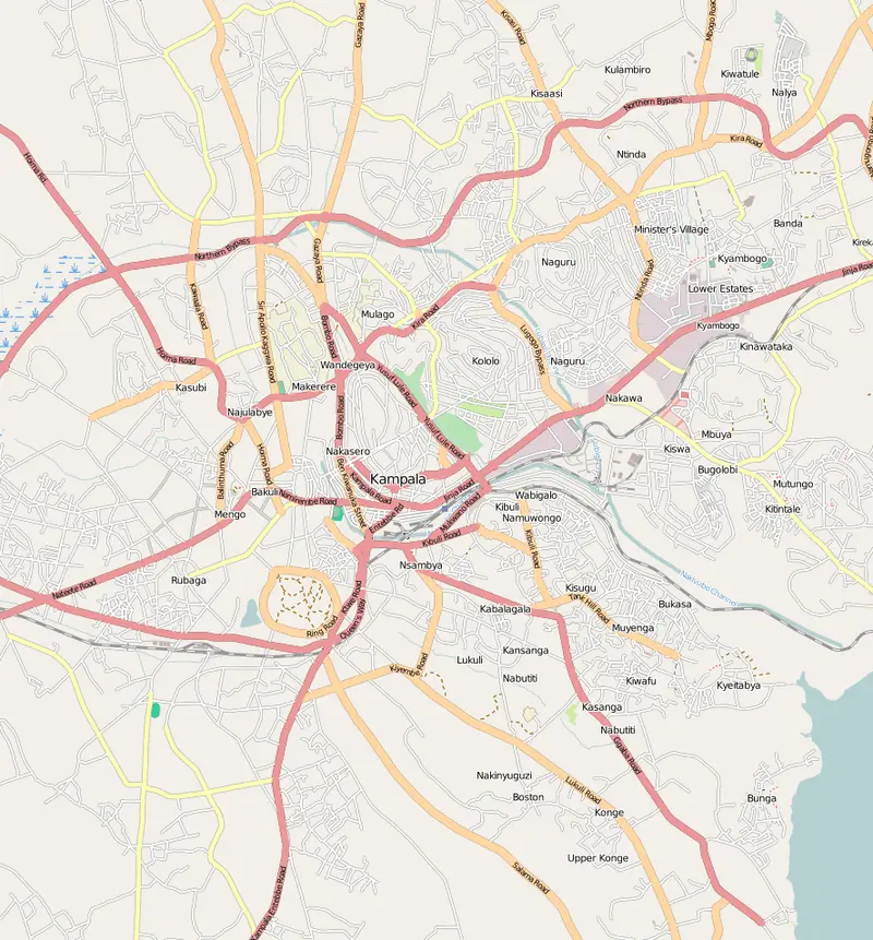 Map: Location Map Kampala