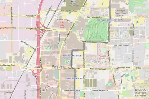 Map: Location Map Las Vegas Strip
