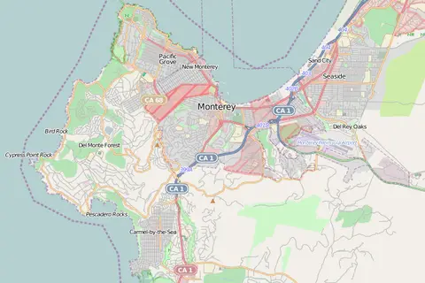 Map: Location Map Monterey Peninsula