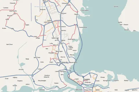 Map: Location Map Nigeria Lagos