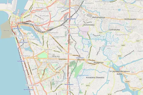 Map: Location Map of Greater Colombo