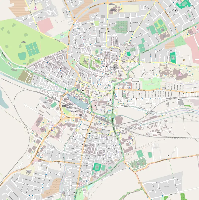 Map: Location Map United Kingdom Lincoln Central
