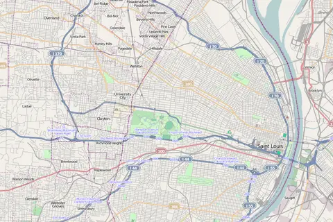 Map: Location Map Usa St Louis
