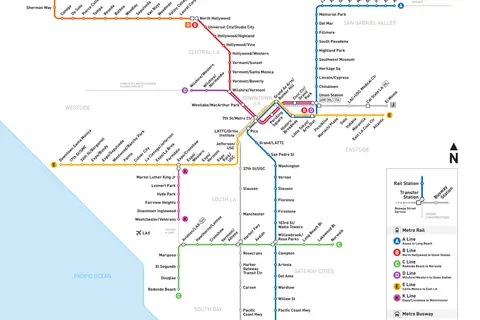 Map: Los Angeles Metro System Map