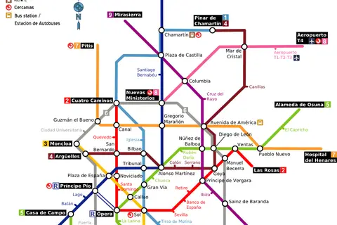 Map: Madrid Metro Map