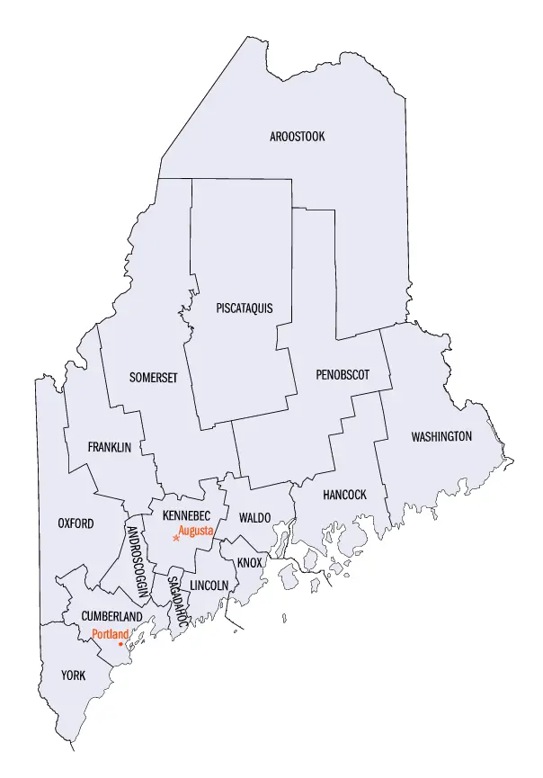 Map: Mainecounties Map