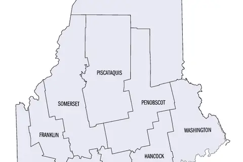 Map: Mainecounties Map
