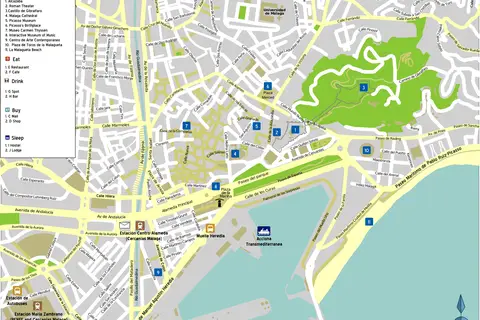 Map: Malaga Map