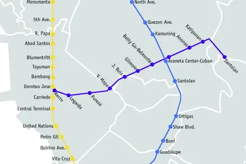 Map: Manila Lrtmrt Map