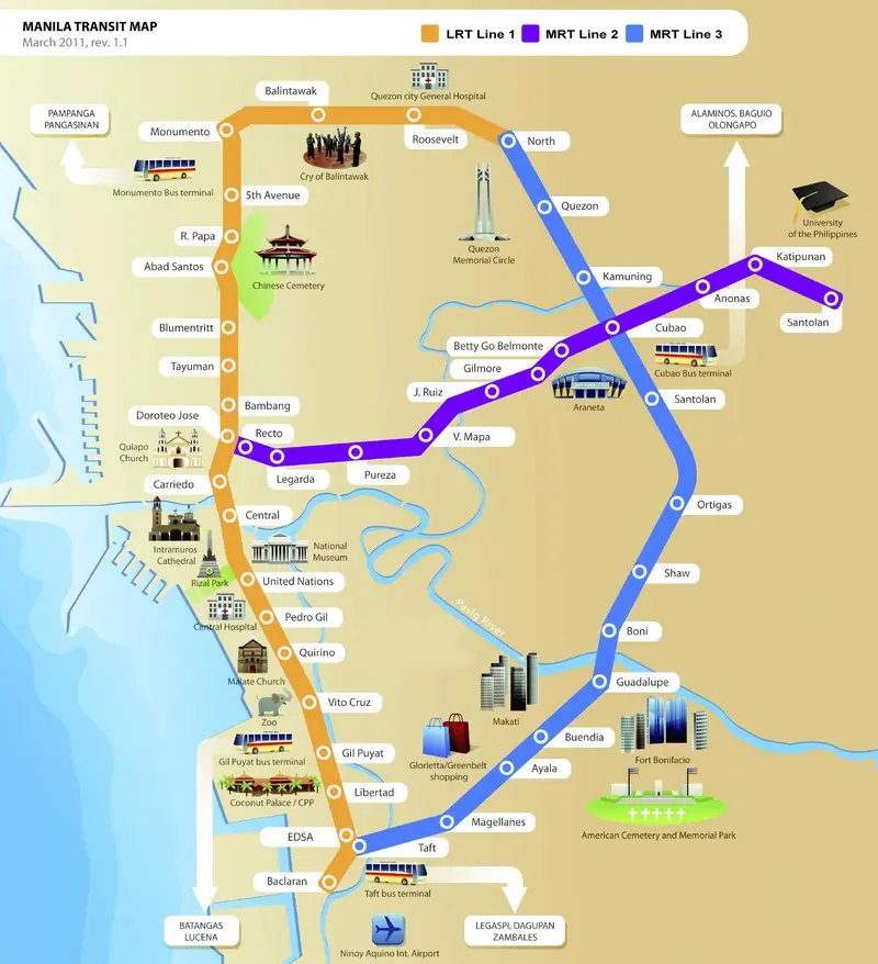 Map: Manilatransportation Map