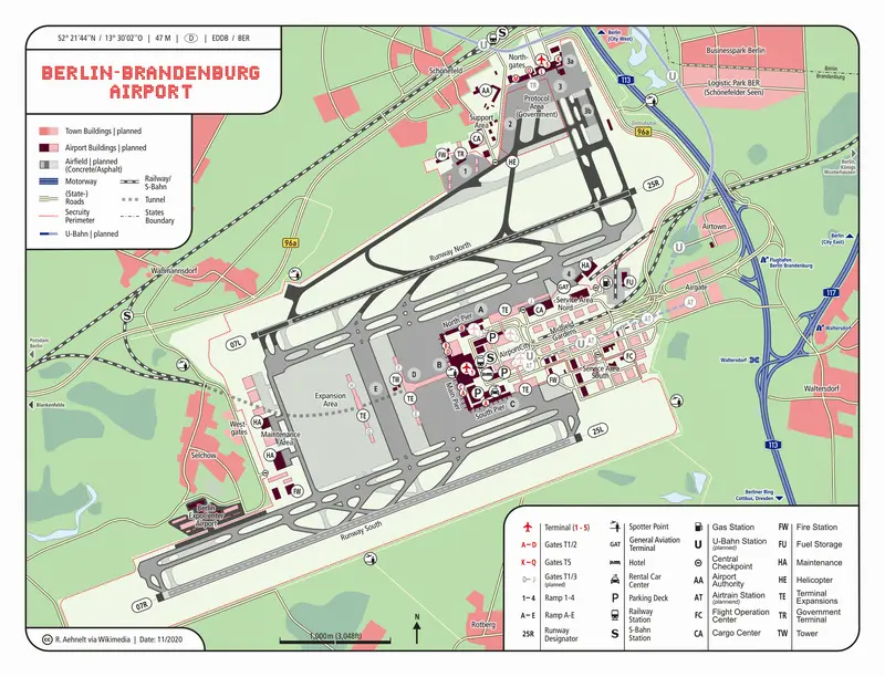 Map: Map Berlin Brandenburg Airport