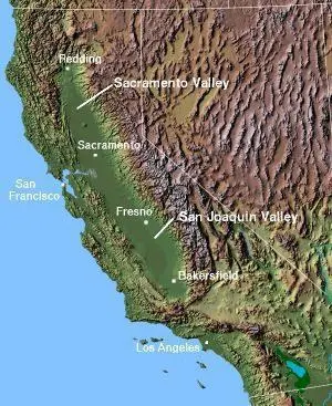 Map: Map California Central Valley