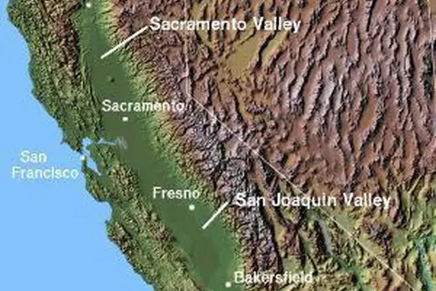 Map: Map California Central Valley