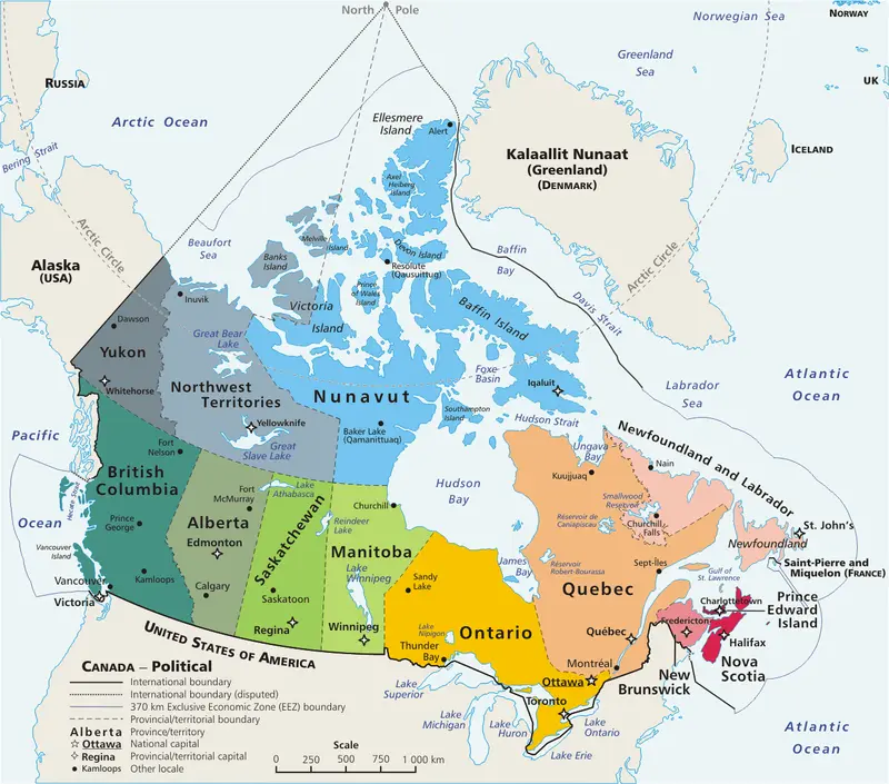 Map: Map Canada Politicalgeo
