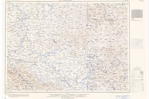 Map: Map India and Pakistan 1250000 Tile Nf 443 Chirmiri