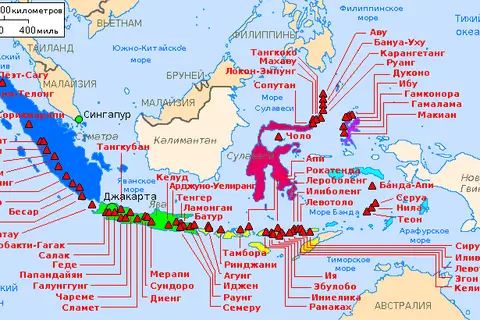 Map: Map Indonesia Volcanoesru