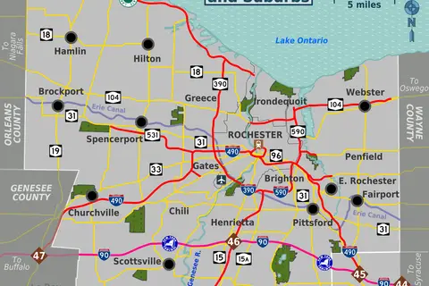 Map: Map Monroe County Ny
