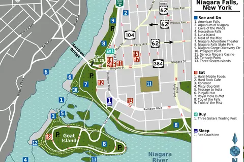 Map: Map Niagara Falls Ny Downtown