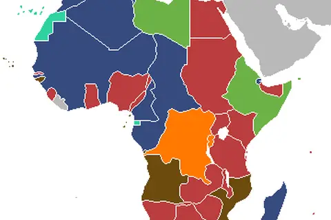 Map: Map of Africa in 1939
