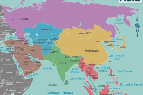 Map: Map of Asia Id