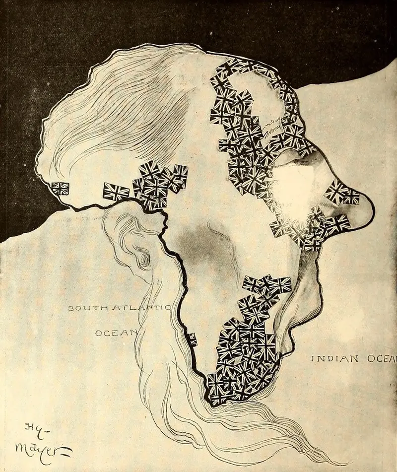 Map: Map of British territory in Africa published in 1899.