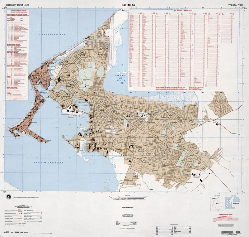 Map: Map of Cartagena 1994