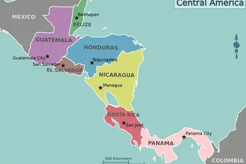 Map: Map of Central America