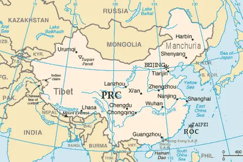 Map: Map of China