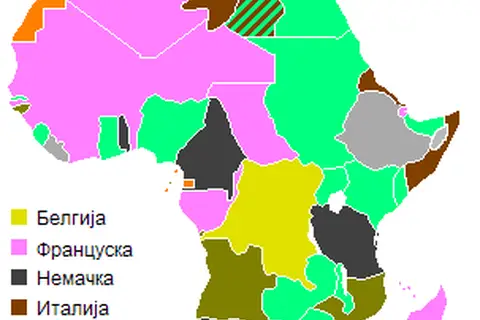 Map: Map of Colonial Africa 1914Sr
