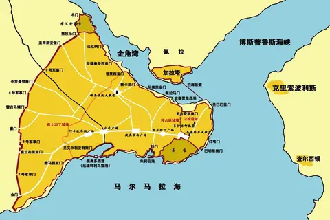 Map: Map of Constantinople