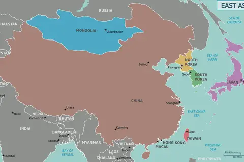 Map: Map of East Asia