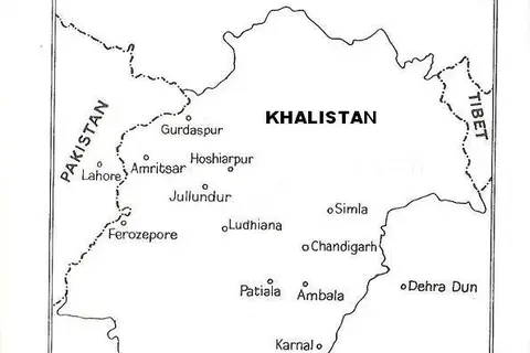 Map: Map of Khalistan