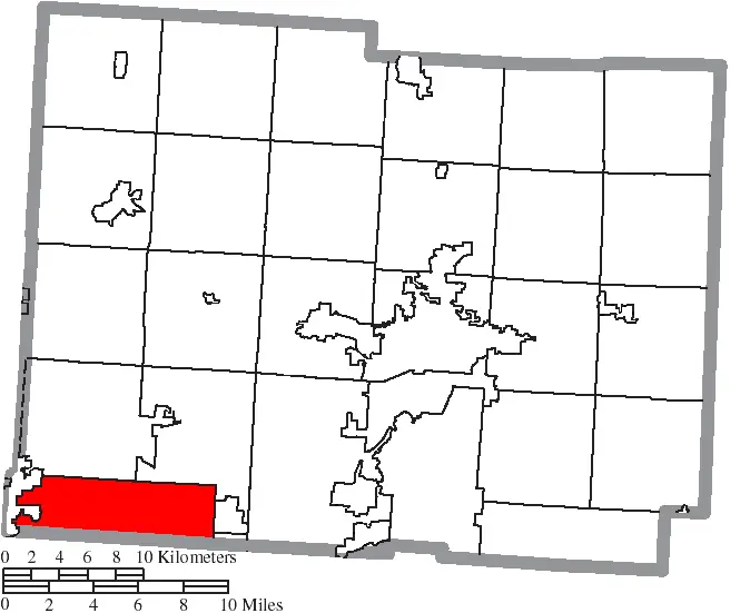Map: Map of Licking County Ohio Highlighting Etna Township