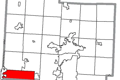 Map: Map of Licking County Ohio Highlighting Etna Township