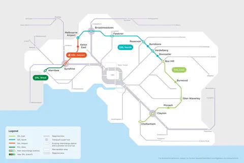 Map: Map of Proposed Suburban Rail Loop