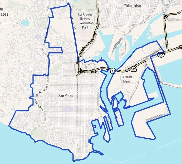 Map: Map of San Pedro California